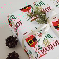 Image 6 of Wrapping paper sheets set of 3 wine inspired sheets