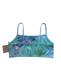 Image 6 of L/XL (40) Bralette in Mermaid Watercolor Ice Dye