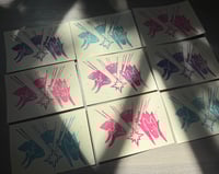 Image 3 of linocut card set (5 cards)