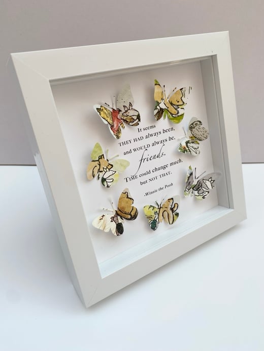 April 28th - Winnie the Pooh - butterfly quote artwork