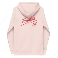 Image 1 of Frankie J Pretty Brown Eyes Women's eco fitted hoodie