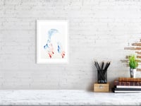 Image 2 of Empty Portrait in Red White and Blue