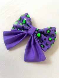Image 2 of Neon Animal Print Bow Tie / Sailor Bow copy