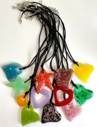 Image 1 of 1/1 Glass Pendant Necklaces 