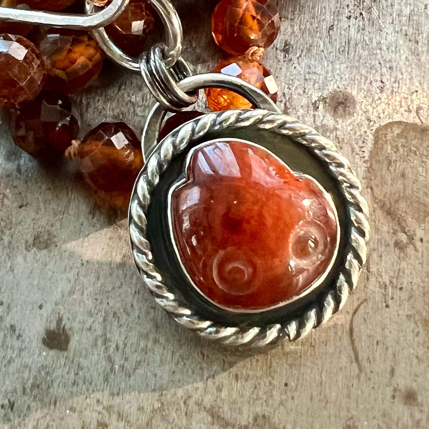 Image of Calcifer Necklace #2