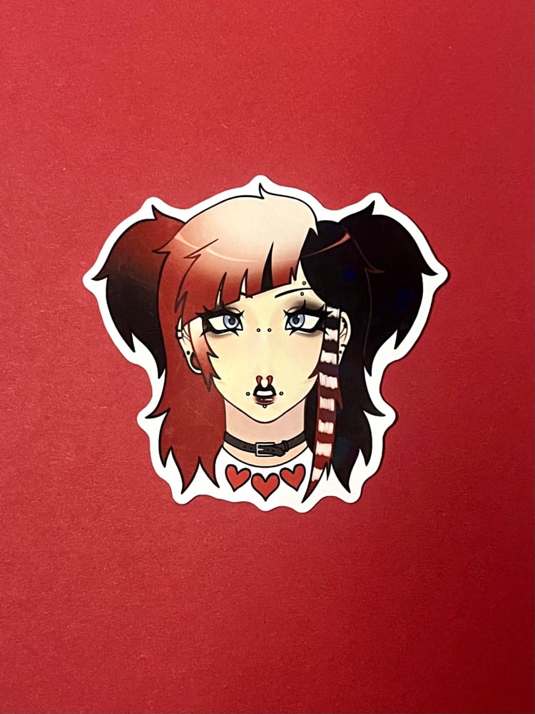 OC headshot sticker (3 DESIGNS) | SourxStarz