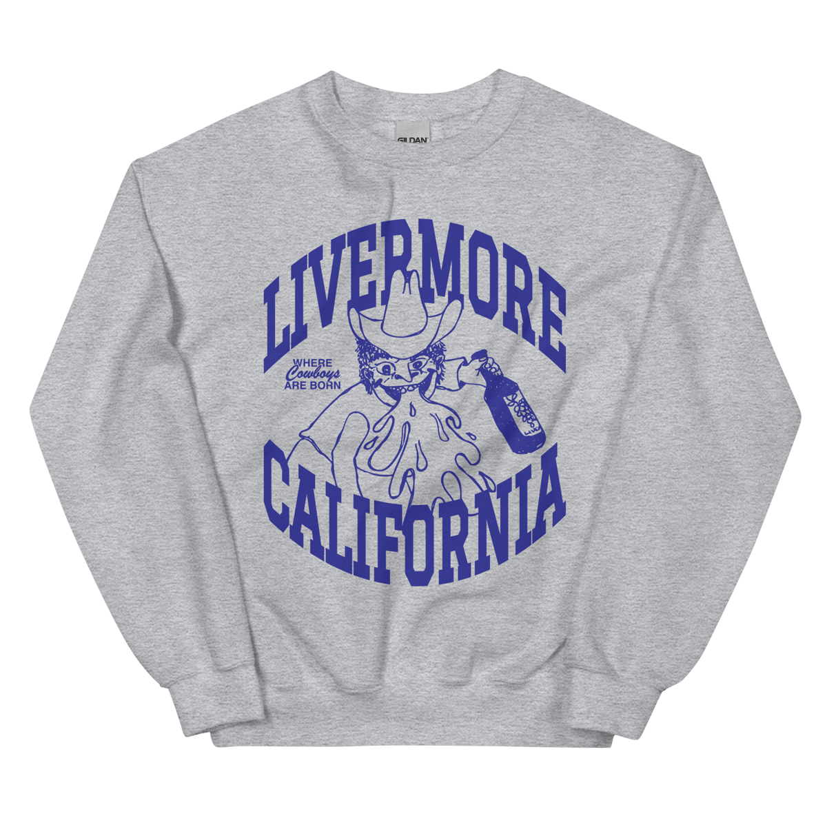 Image of Cowboy Crewneck (Grey)