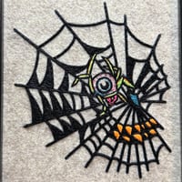 Image 2 of Skull Web embroidery