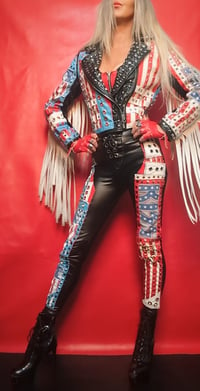 Image 6 of KISS PSYCHO CIRCUS FAUX LEATHER PANTS 