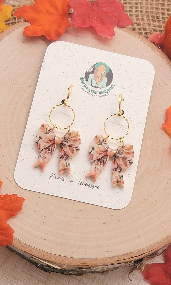 Image of Autumn Bow Dangles
