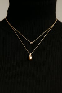 Image 2 of Double Layer Teardrop Necklace