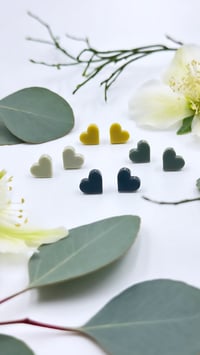 Image 1 of Náušnice Srdíčka 0,8cm Pastel 2