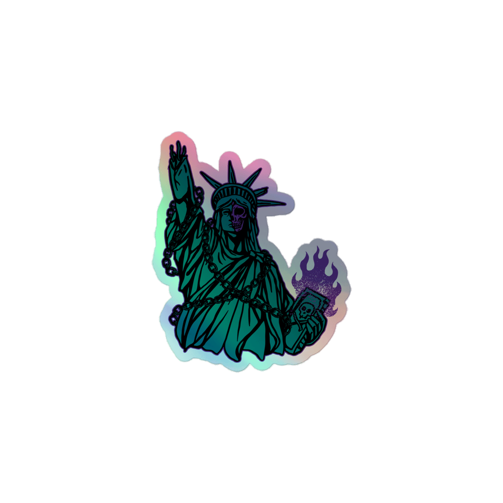 DEAD-LIBERTY HOLOGRAPHIC STICKERS