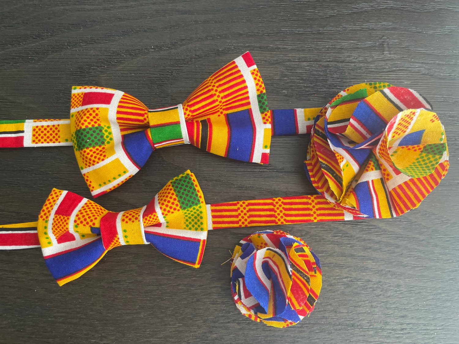 Image of African print bow ties