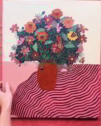 Image 1 of ‘Zinnia’ Original Artwork