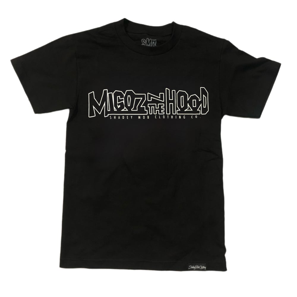 Image of Migoz N The Hood shirt (Black/Black)