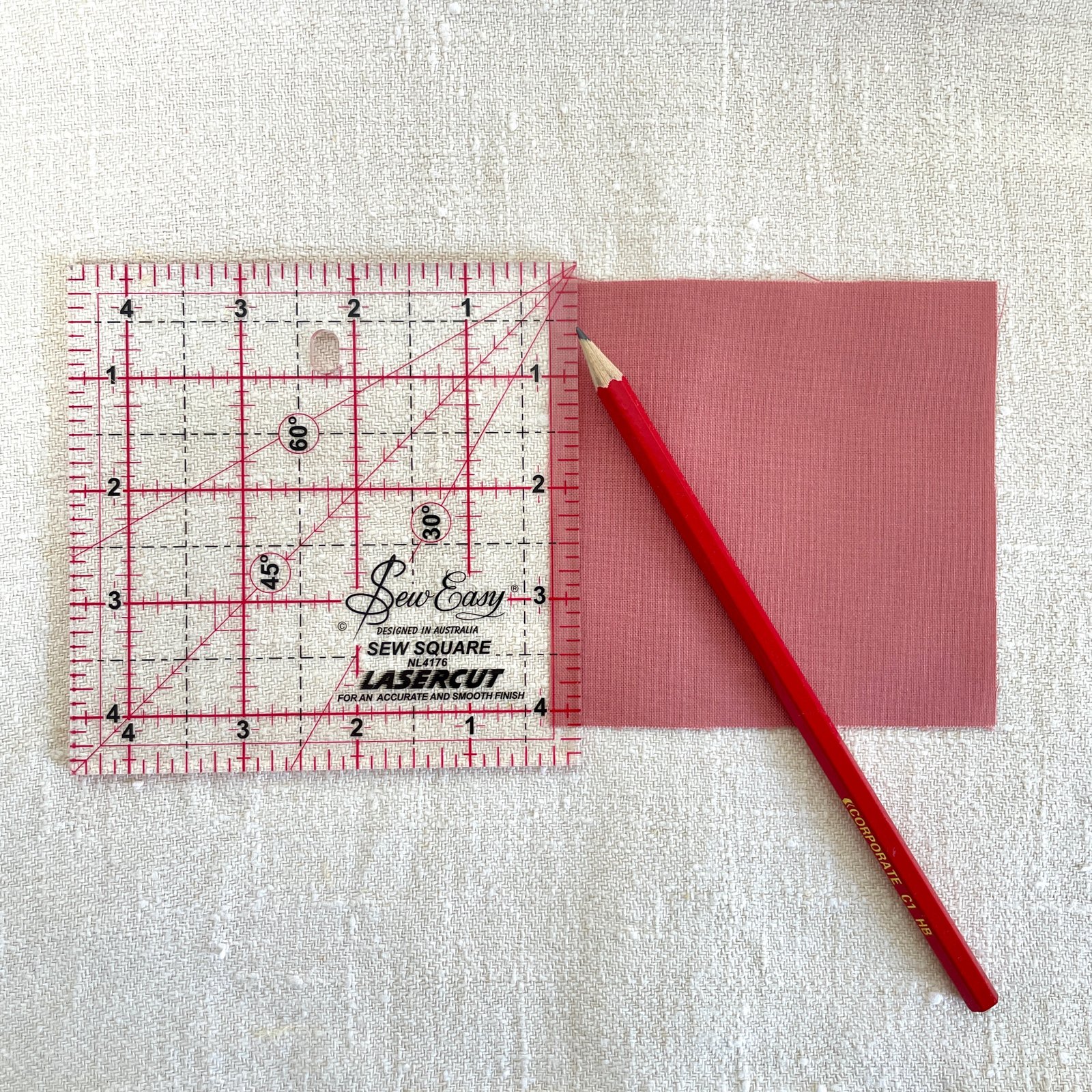 Quilter’s Square Ruler 4.5” x 4.5” | Kate Owen