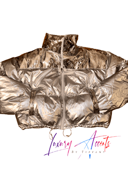 Louis Vuitton 2022-23FW LV cropped graphic zipper puffer jacket 1AAK8E