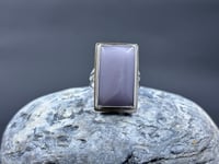 Image 2 of Lavender Yttrium Flourite Ring (v2) size