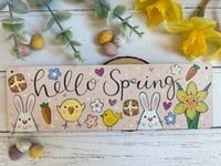 Image 3 of Hello Spring Medium Plaque 