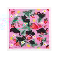 Image 2 of Studio Purr Strawberry Season Kitties Bandana