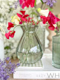 Image 5 of SALE! Green Glass Bud Vases ( Set or Singles )