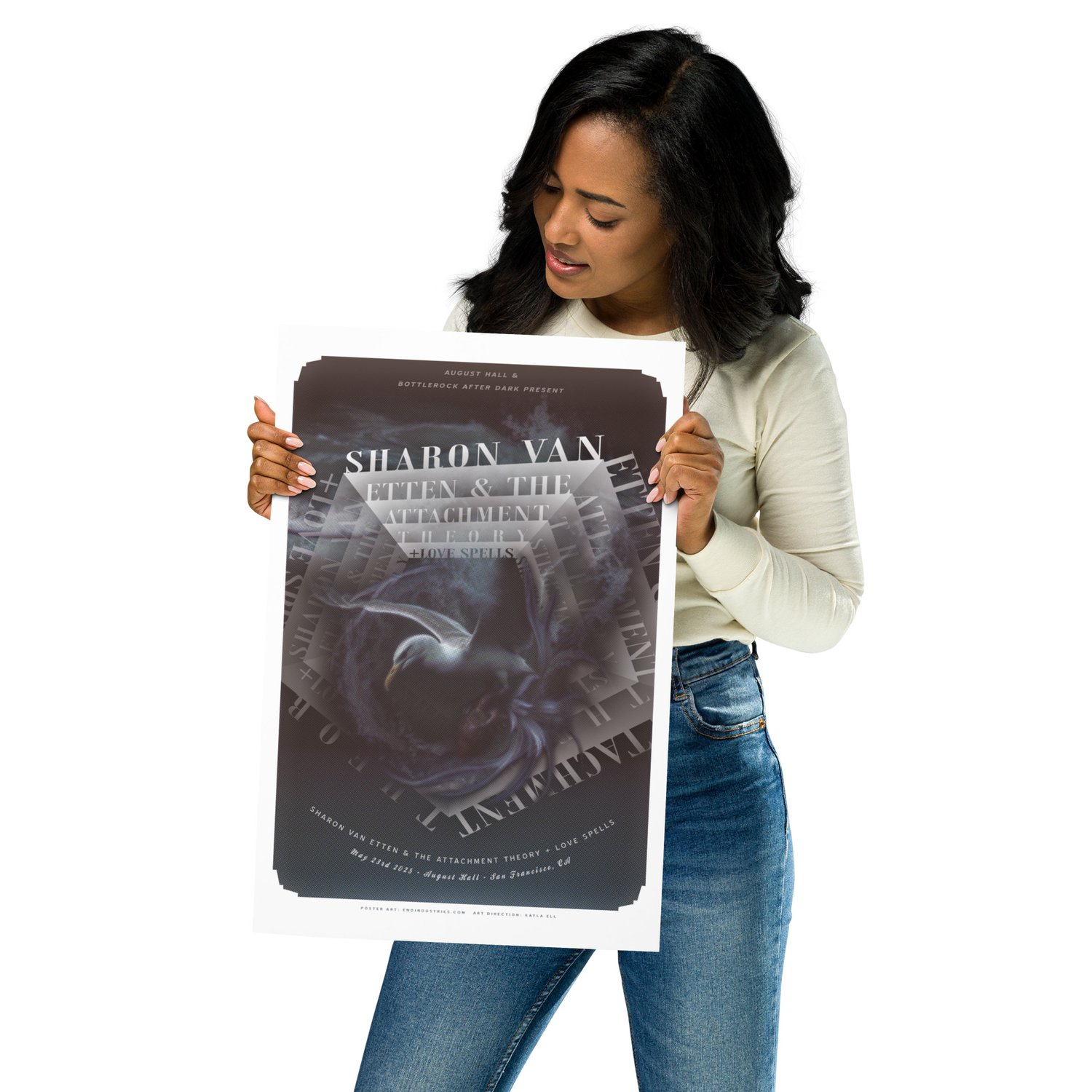 Image of Sharon Van Etten & the Attachment Theory + Love Spells 12x18 Gig Poster