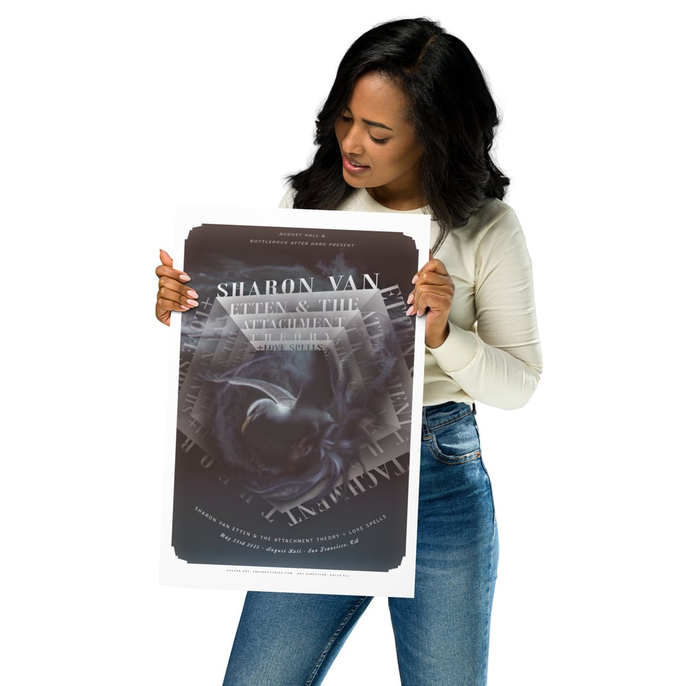Image of Sharon Van Etten & the Attachment Theory + Love Spells 12x18 Gig Poster