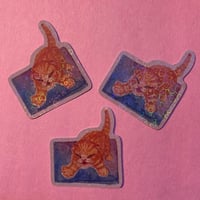 Little meow meow holographic sticker 