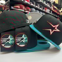 Image 2 of New Era 59Fifty Black NorthWest Green