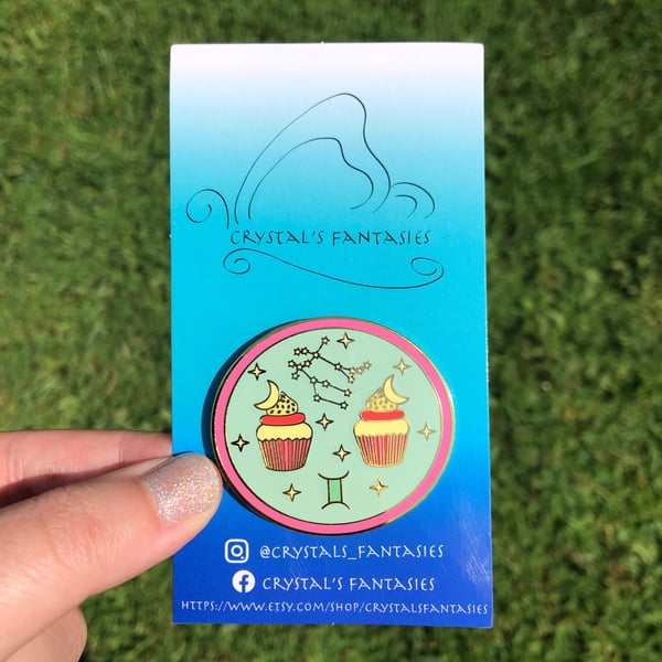 Image of Gemini Cupcake Pin