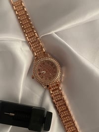 Image 1 of Rose gold glitzy watch & link remover 