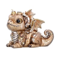 Image 2 of Gearling Gold Steampunk Dragon 15cm