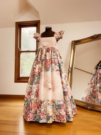 Image 1 of Sweet Swans Custom Made Patchwork Tethered Heart Dress