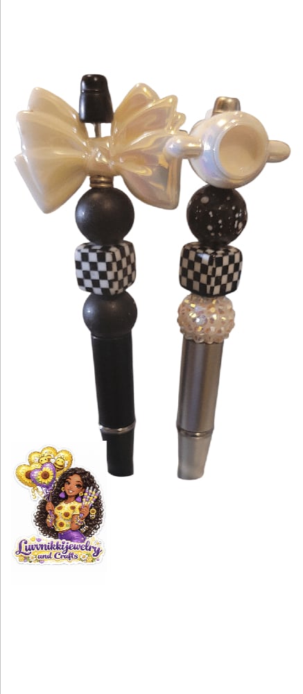 Image of Black Bow Pen Set 
