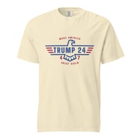 Image 4 of Trump 24 MAGA 47 Unisex Garment-Dyed Heavyweight T-shirt