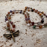 Image 1 of Bead Soup Dragonfly Necklace