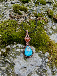 Image 1 of Larimar / Goldstone Pendant