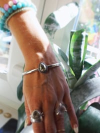 Image 2 of Green Amethyst Bangle 