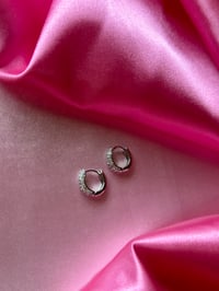 Image 1 of Silver Small Hoops