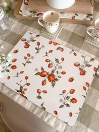 Image 4 of SALE! The Sweet Strawberry Placemats ( Set of 2 or 4 )