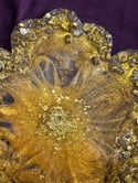 Golden Flower Decor Multi-use Tray