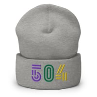 Image 1 of Mardi Gras 504 Cuffed Beanie