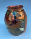 “Anemone” flambé lustre vase