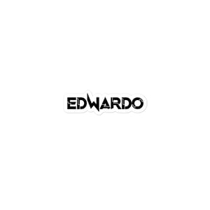 Edwardo Logo Sticker - Black