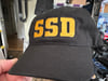 Unstructured Twill Solid Gold SSD Logo Black Hat