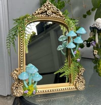 Image 2 of Blue led mushroom mirror