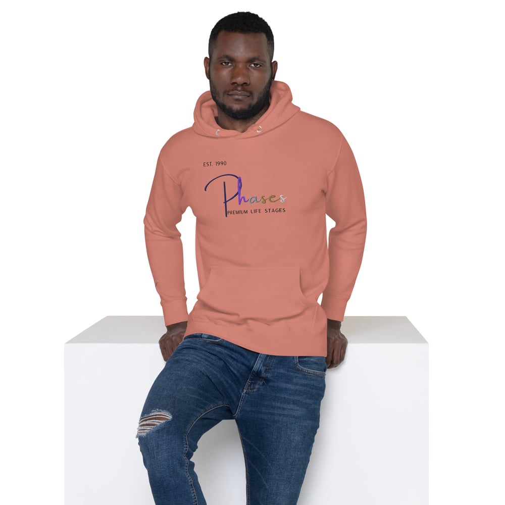 Image of Phases Embroidered Unisex Hoodie