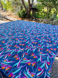 Image 2 of Tablecloth - Among The Gum Trees (Blue)