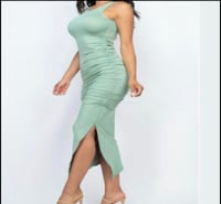 Image 2 of Split Maxi Dress Green Bay